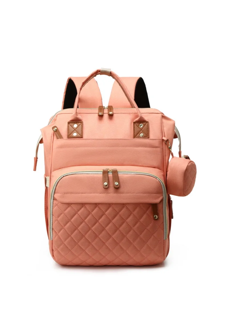 My Pumpkin Multifunctional Diaper Bag Backpack with Insulated Pockets and Pacifier Case for Travel (Large) nobo8