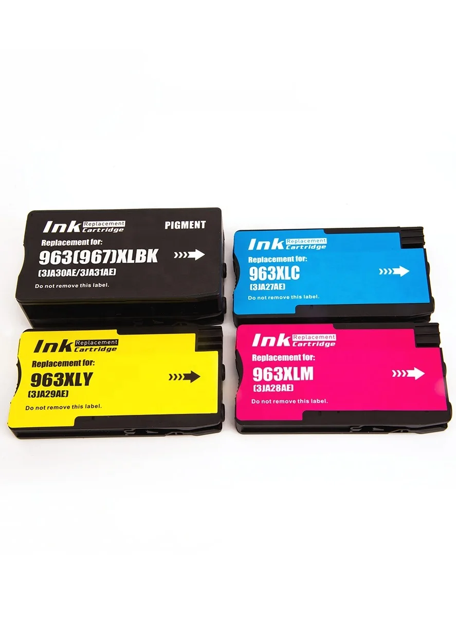 NexNova High Yield 4-Color Ink Cartridge Set (CMYK, 4-Pack) Compatible with Professional Office Inkjet Printers m9v5h