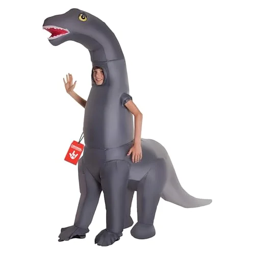 Inflatable Dinosaur Costume for Kids Diplodocus Blow Up Outfit for Parties and Events (One Size) hoq26
