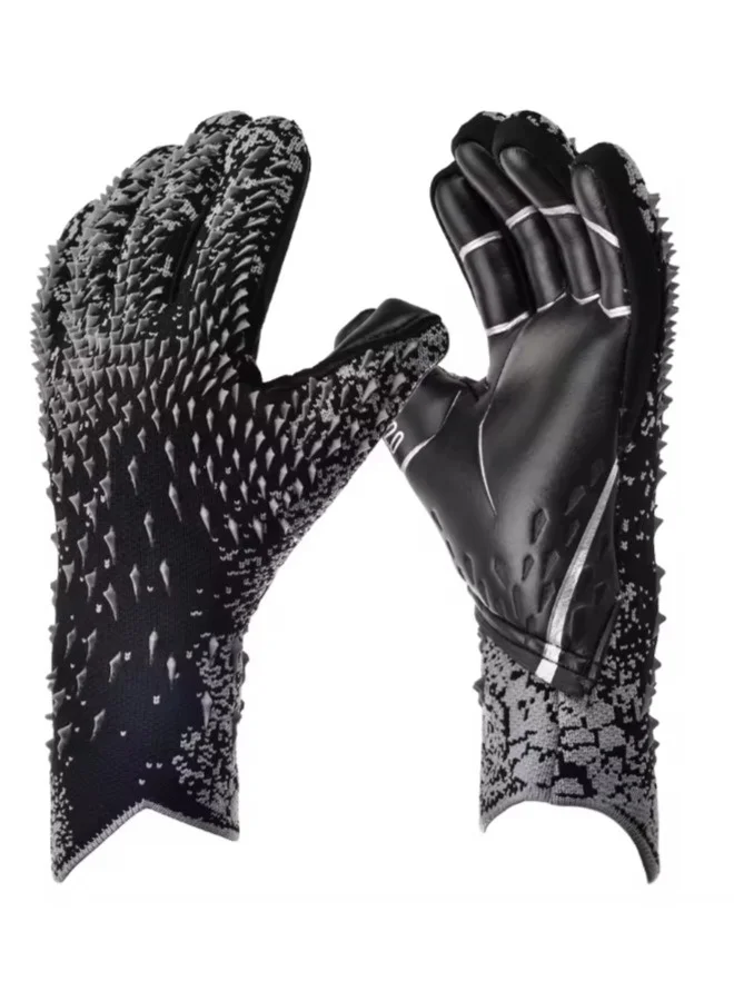 ShebSheb Soccer Goalkeeper Gloves Professional Training Gear with Strong Grip and Breathable Knitted Fabric (Adults and Youth, 1 Pair) 3vfh4