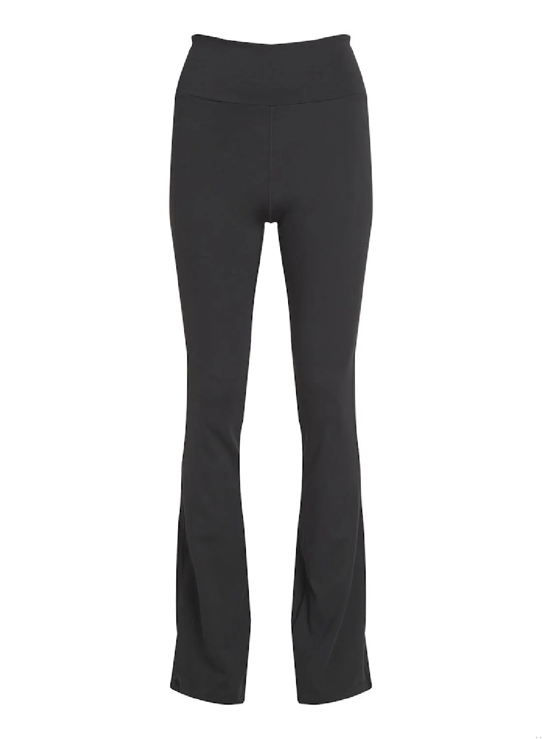 Premium Flared Gym Leggings High-Waisted Athletic Yoga Pants for Women (Black, Medium) g8zdz