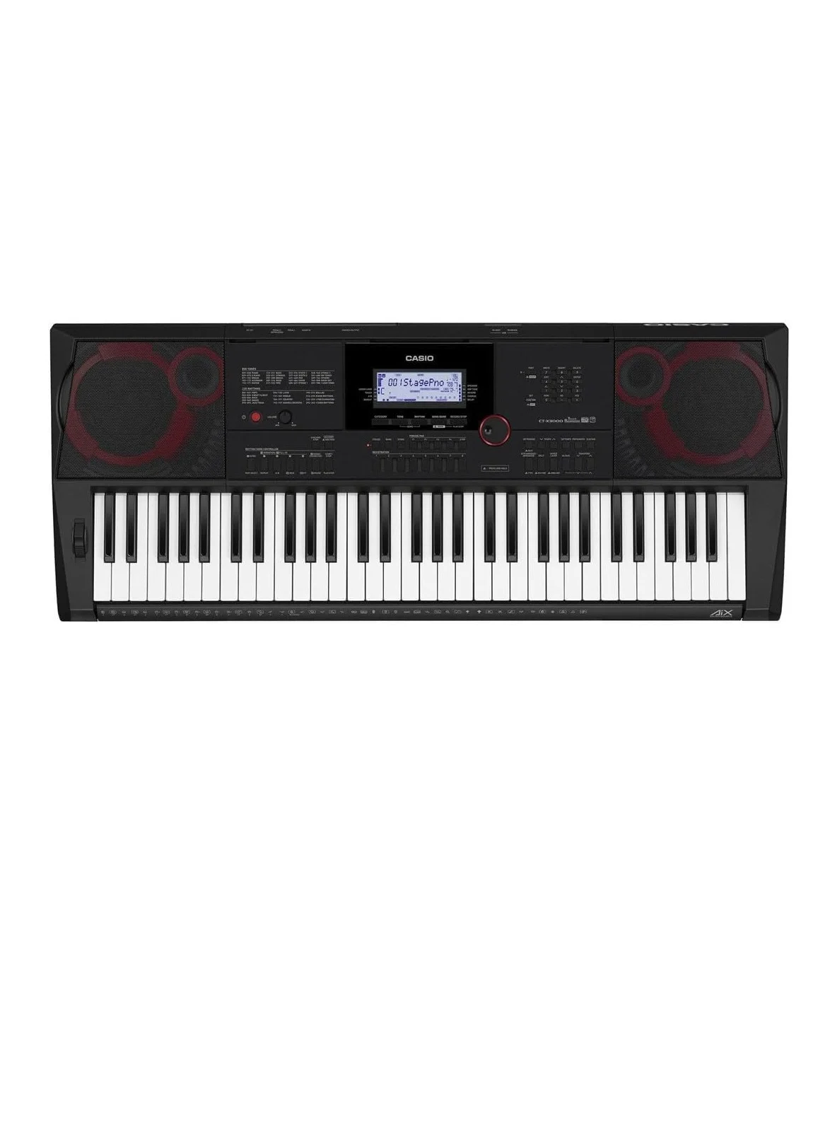 Premium Portable Electronic Keyboard 61-Key Digital Music Instrument with Built-in Speakers (Black, 61 Keys) dp5p9