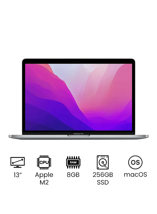 Premium Smart Laptop Pro 13.3-Inch Display M2 Pro Chip 8GB RAM 256GB SSD macOS English Keyboard (Space Grey) g1gxy