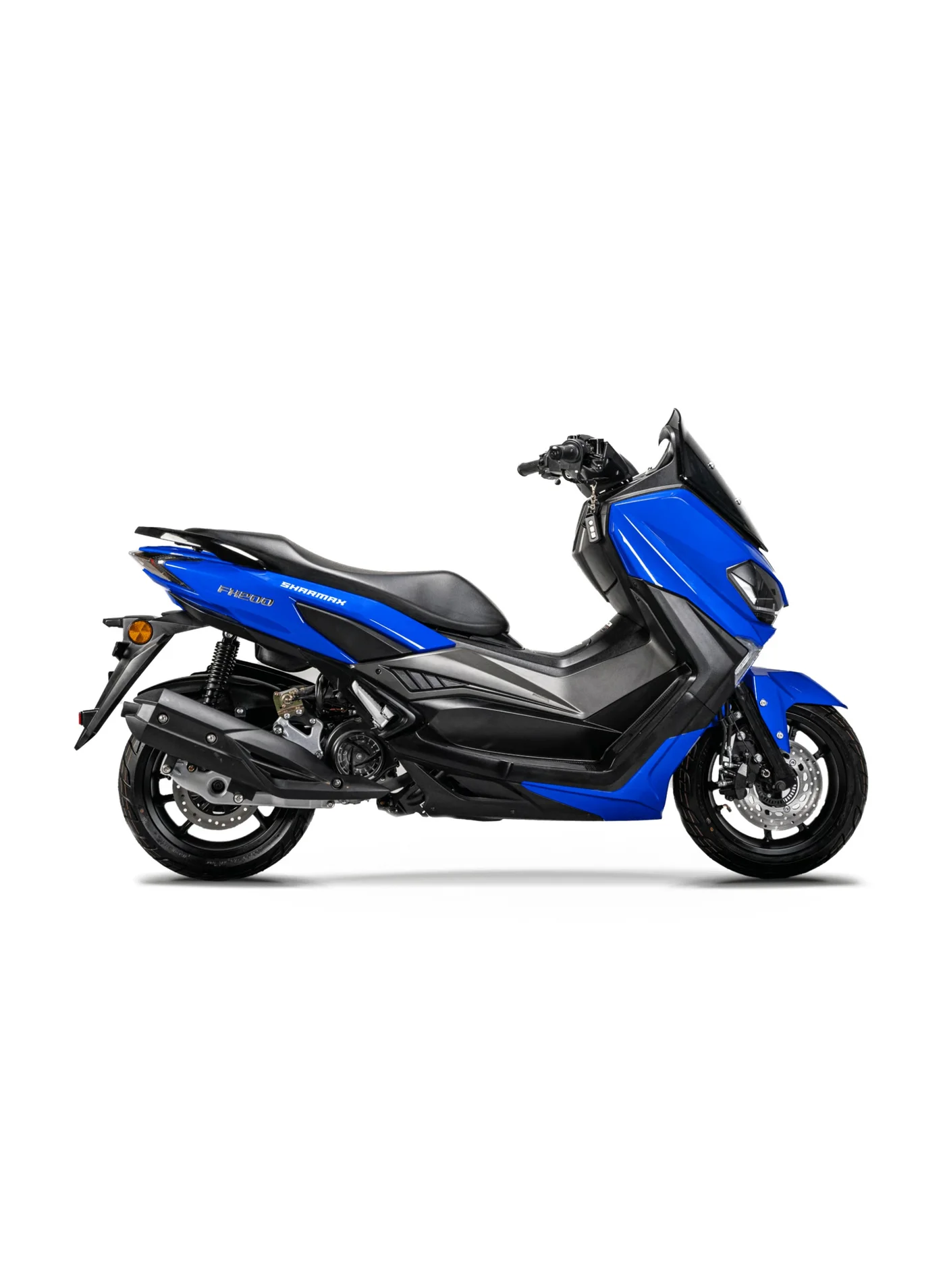 Sharmax FX 200 Maxi Scooter 150cc 16HP Urban Commuter with CVT and Disc Brakes (12L Fuel Tank) 0lecf