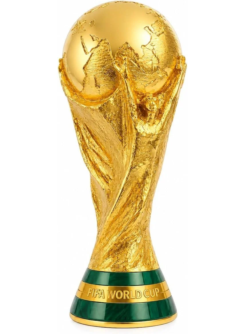 Premium Football Championship Trophy Replica (Golden, 36 cm) - Luxury Sports Decor Showpiece for Home and Office psbig