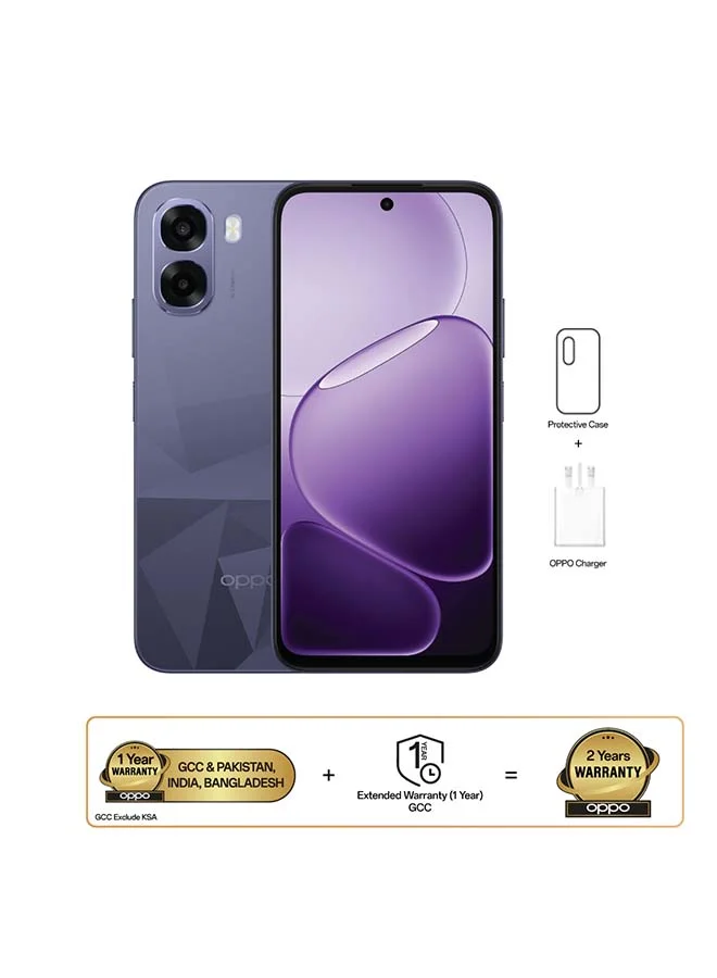 Premium 5G Smartphone Dual SIM 6GB RAM 256GB Storage Crystal Violet (6.75-inch Screen) eybrd