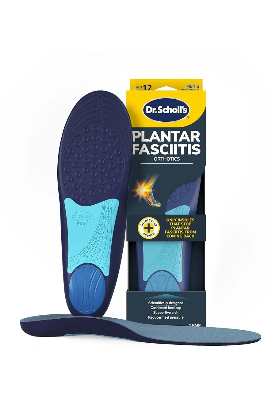 Premium Orthotic Arch Support Insoles for Plantar Fasciitis Relief (Men's Size 8-13) vv691