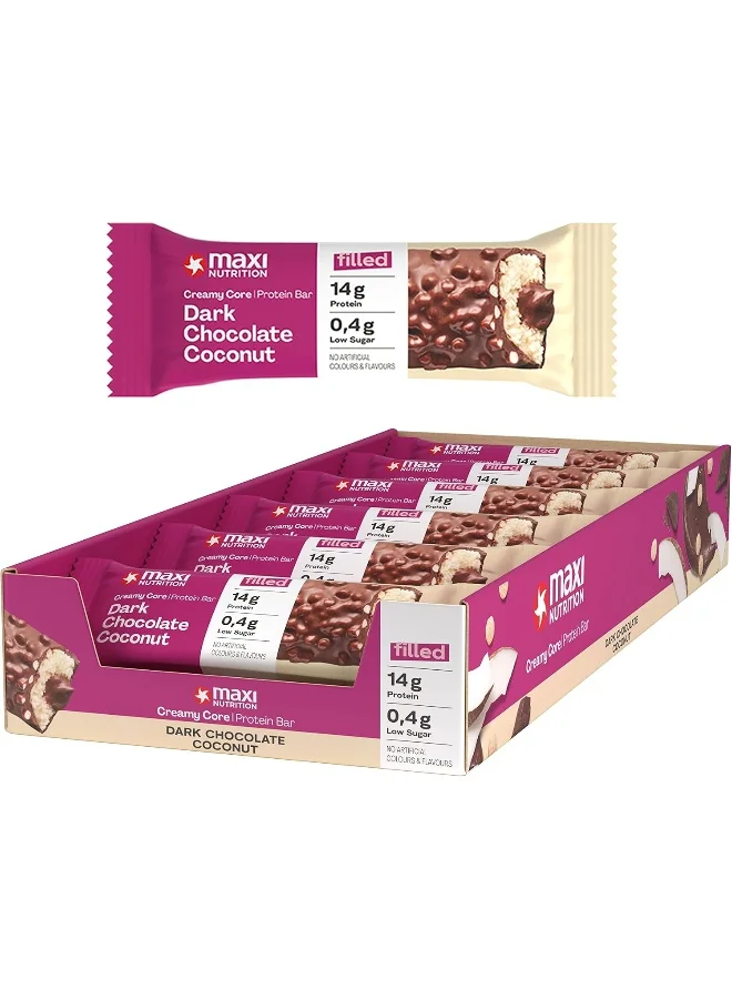 Maxi Nutrition Dark Chocolate And Coconut Creamy Core Protein Bar (60g) xslqx