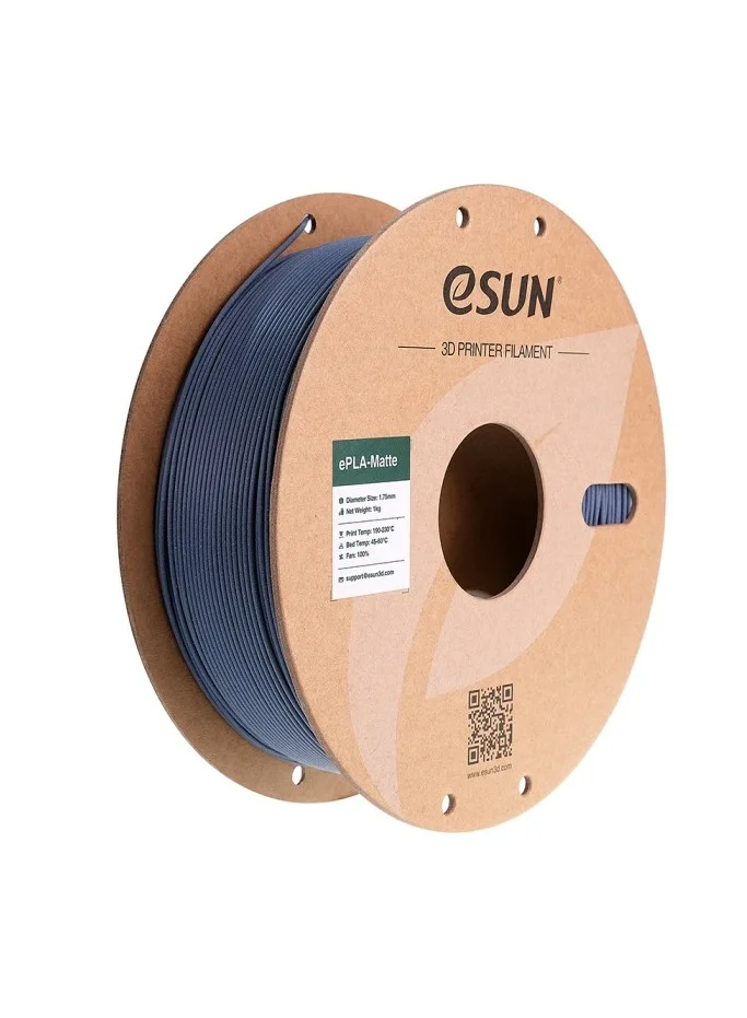 Premium Matte PLA 3D Printer Filament 1.75 mm Dimensional Accuracy +/- 0.02 mm (Dark Grey, 1 kg) 43dv1
