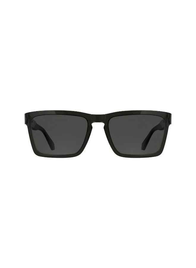 Premium Acetate Full Rim Sunglasses Transparent Grey (56-18mm) qbn69