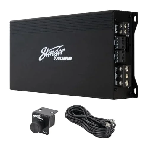 Premium 5-Channel Digital Class D Car Audio Amplifier 1200W RMS with Bass Remote Control and Crossover Filter invdf
