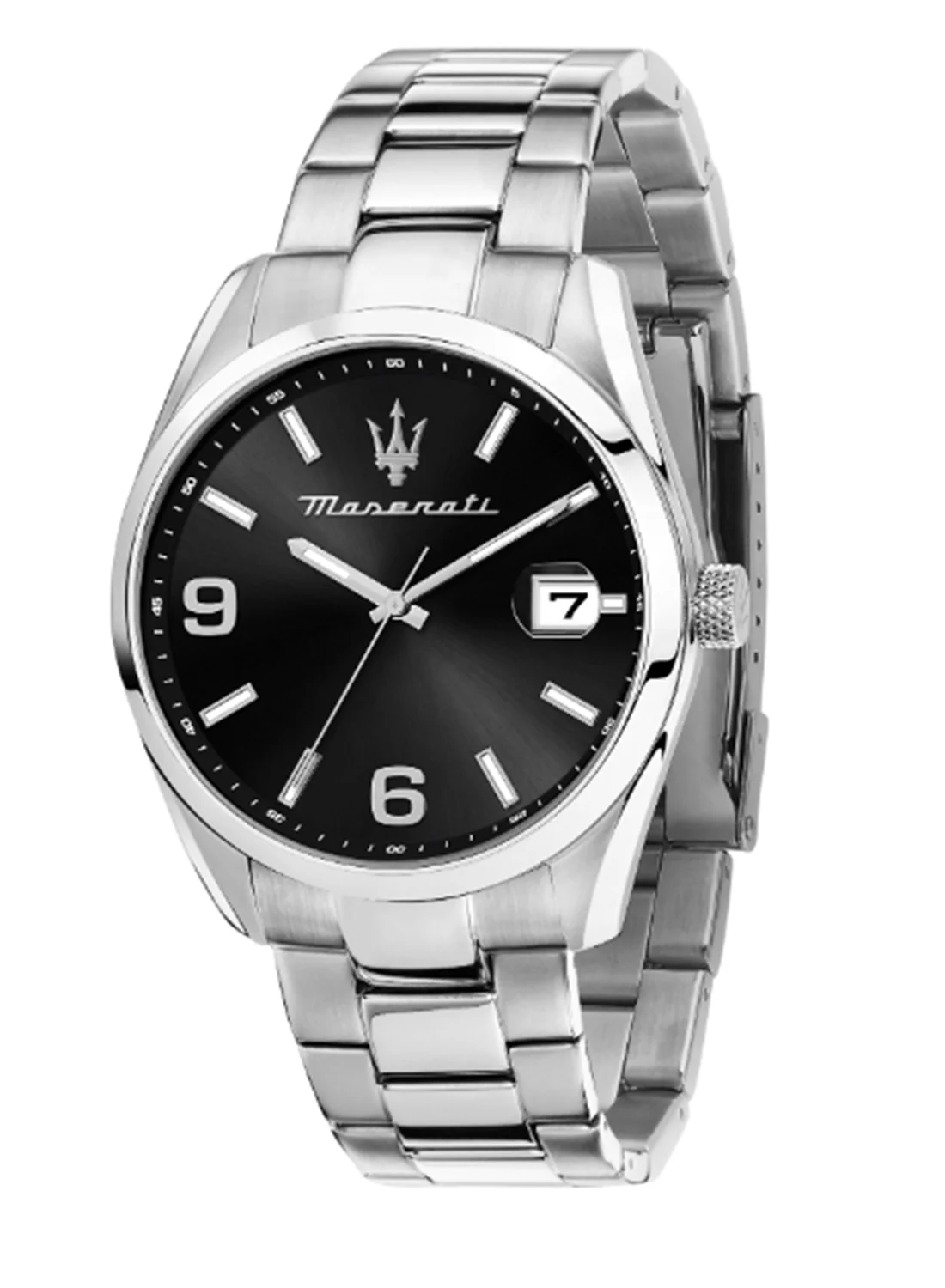 Premium Men's Stainless Steel Watch Matte Black Dial (43 mm) t43of