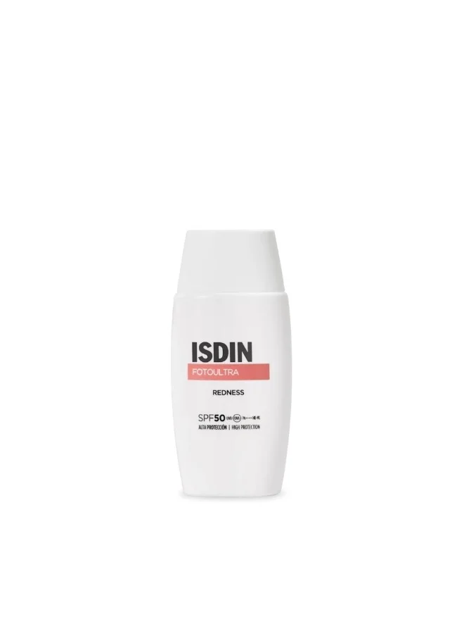 ISDIN FotoUltra Redness SPF50 Sunscreen (Premium Facial Protection for Sensitive Skin, 50 mL) uasec