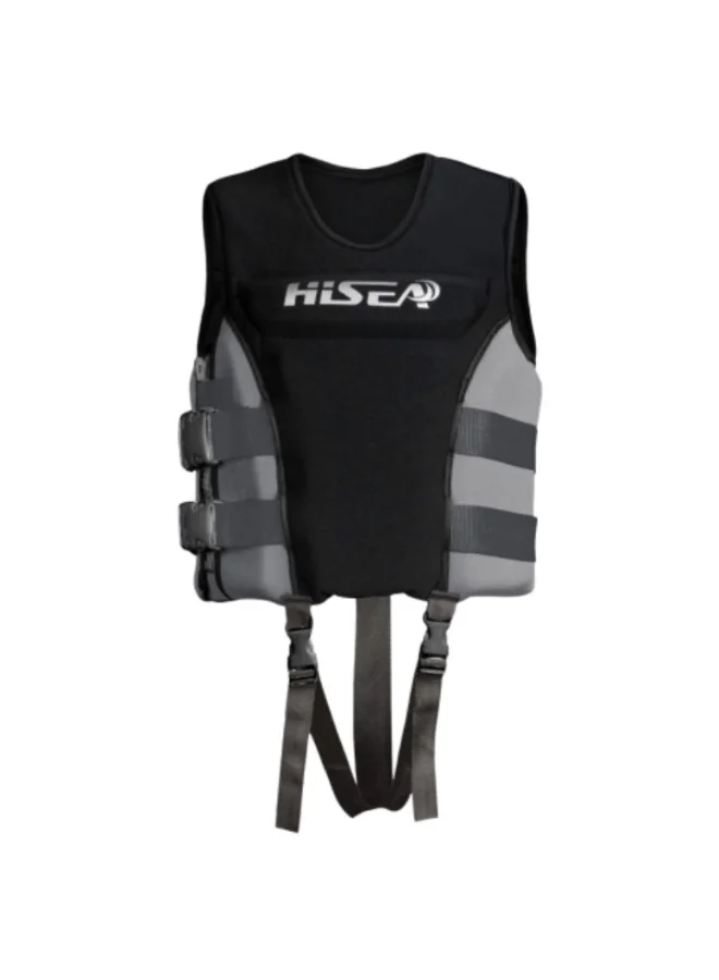 Hisea Kids Swim Vest Flotation Device with Adjustable Safety Strap for Toddlers (Blue, Small) w6710