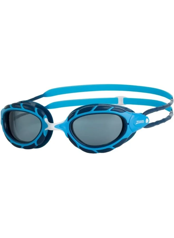 Zoggs Predator Junior Swimming Goggles Anti-Fog UV Protection (Light Blue Tint, One Size) yhe91