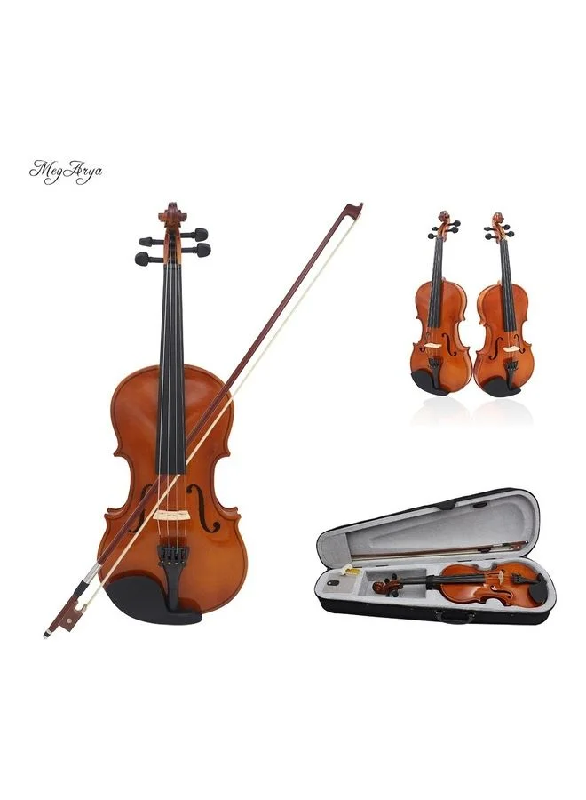 Megarya Student Violin Set Crafted from Maple Wood (1/4 Size) with Protective Carry Case at292