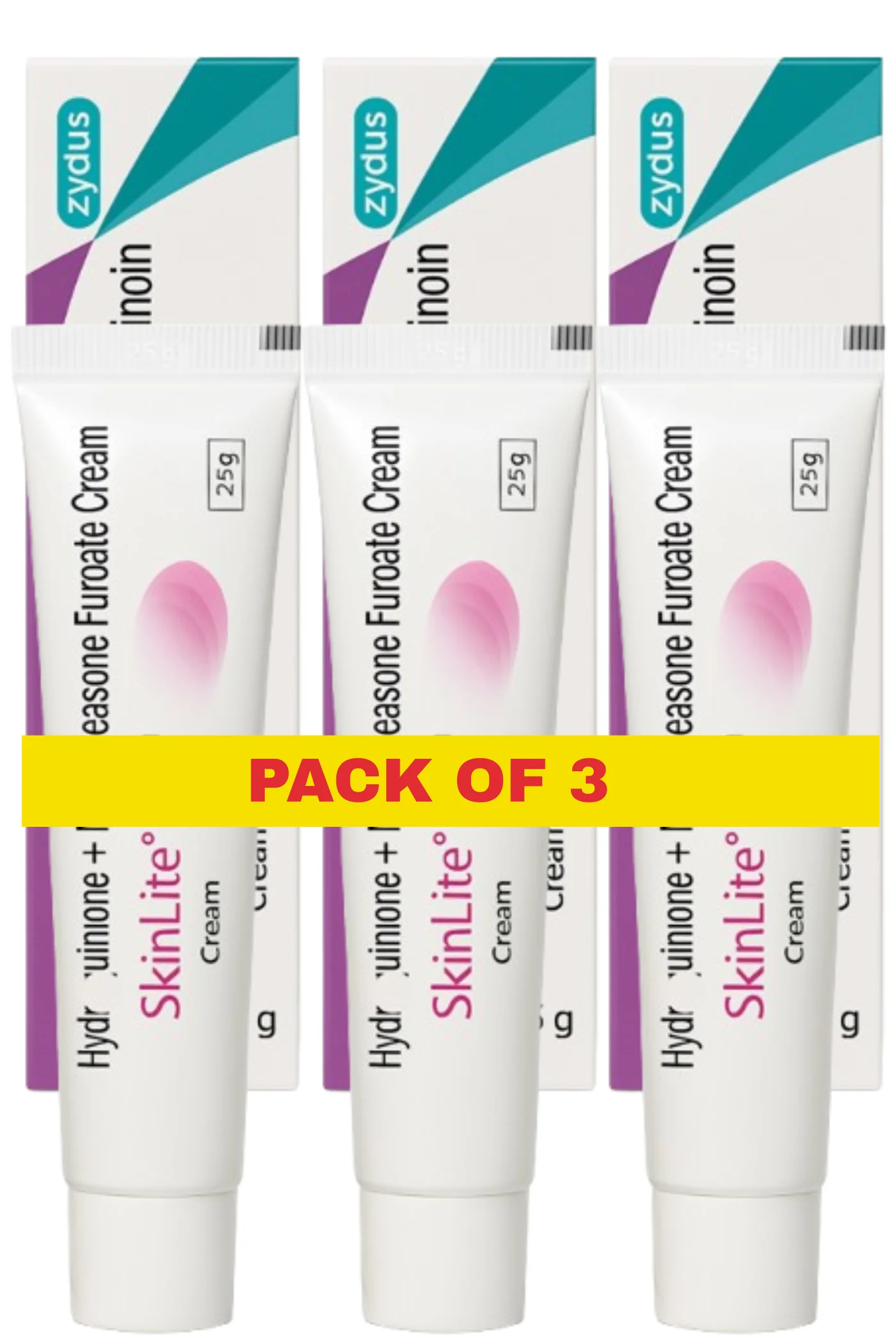 Skinlite Face Cream for Uneven Skin Tone and Dark Spots (Pack of 3, 75g Total) z616c