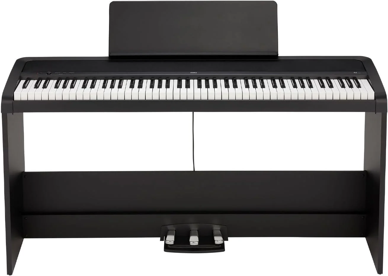Premium Digital Piano with Stand and Three-Pedal Unit (Black, Full-Size) cczb4