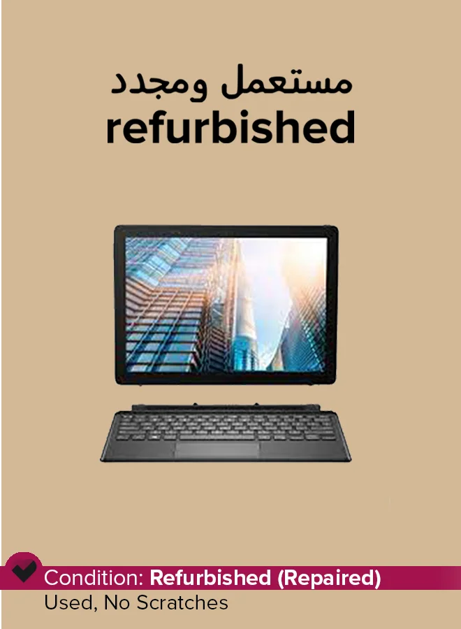 Premium Refurbished 2-in-1 Convertible Laptop 12.3-Inch Touch Display (Core i5, 8GB RAM, 256GB SSD, Windows 11 Pro, Black) yf6wq