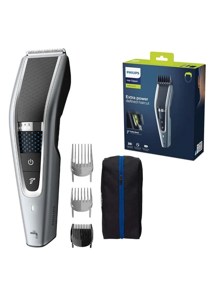 Professional Series 5000 Washable Hair Clipper Precision Grooming Tool (Grey, 1 Piece) m45bl
