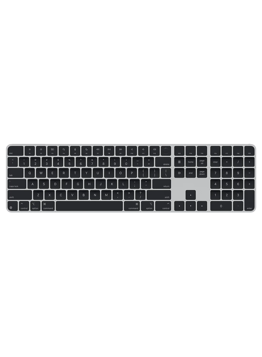 Premium Smart Wireless Keyboard with Numeric Keypad and Touch ID (USB-C, Black, International English Layout) kwhhg