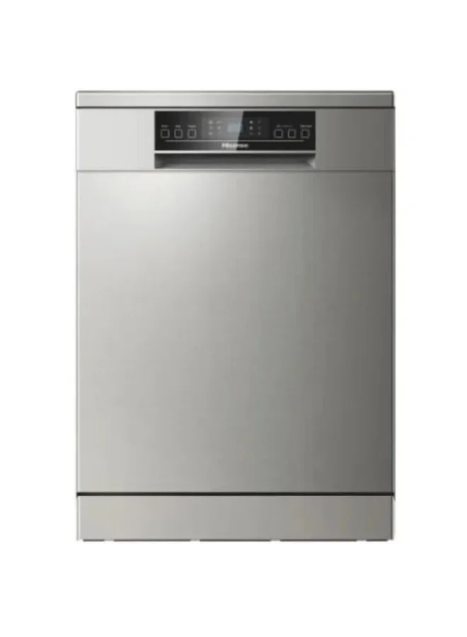 Hisense Freestanding Dishwasher Premium 15 Place Setting Capacity (Silver, 15 L) olve3