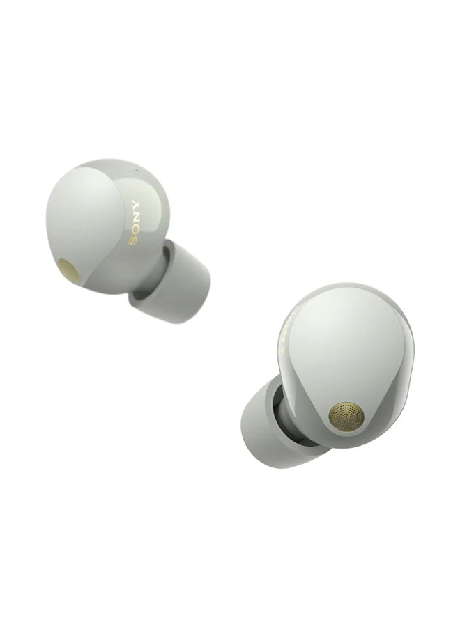 Premium Wireless Noise Cancelling In-Ear Earbuds (Silver, One Size) 3lr06