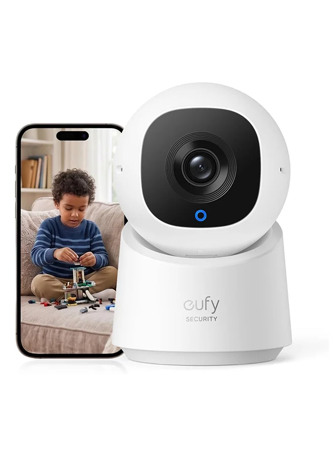 Premium Indoor Security Camera 1080p Full HD with 360-Degree Pan and Tilt, Wi-Fi Home Surveillance with Human Motion AI Detection (1 Unit) sf8qc