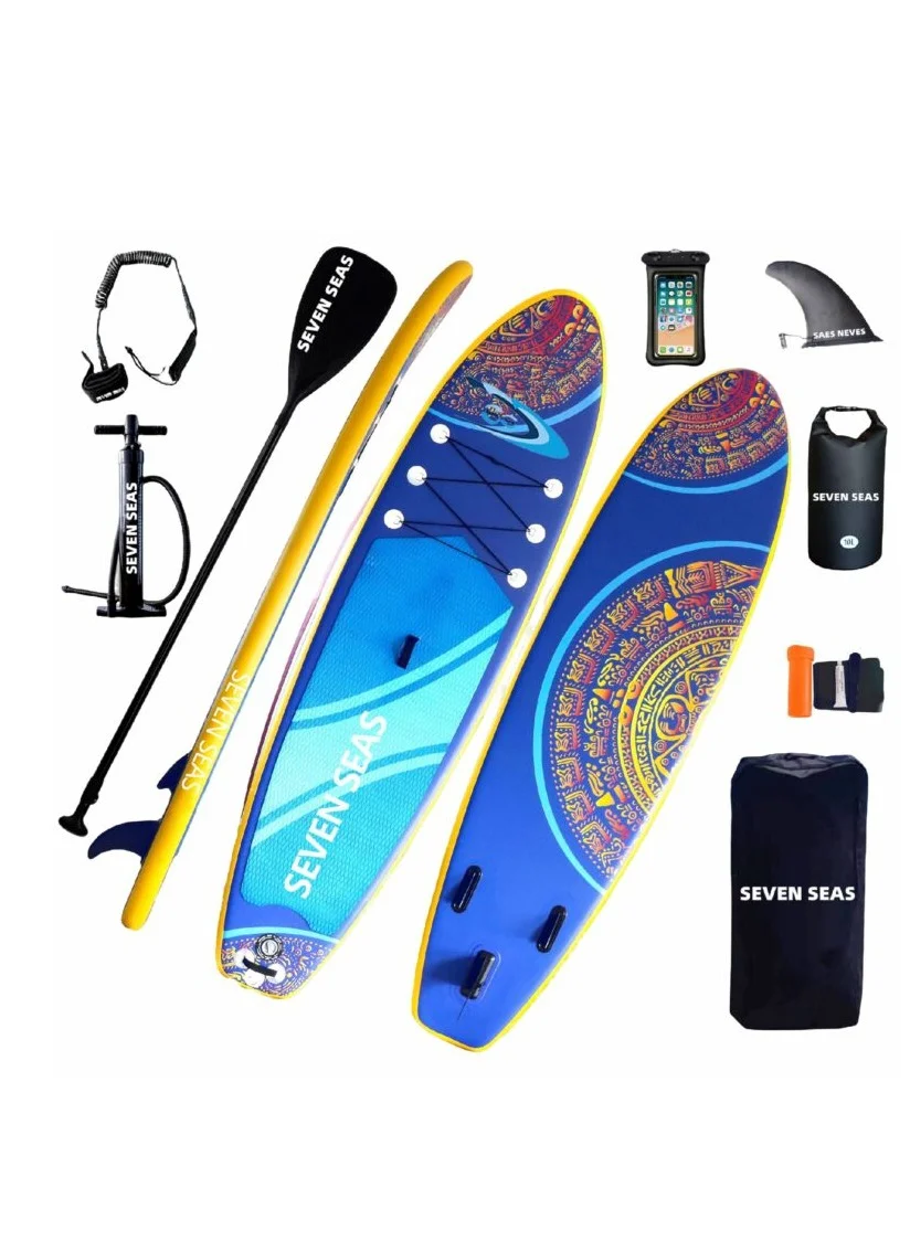 Sevenseas Angle Eyes Stand Up Paddle Board Premium Inflatable SUP (384cm x 81cm x 15cm) 6v5he