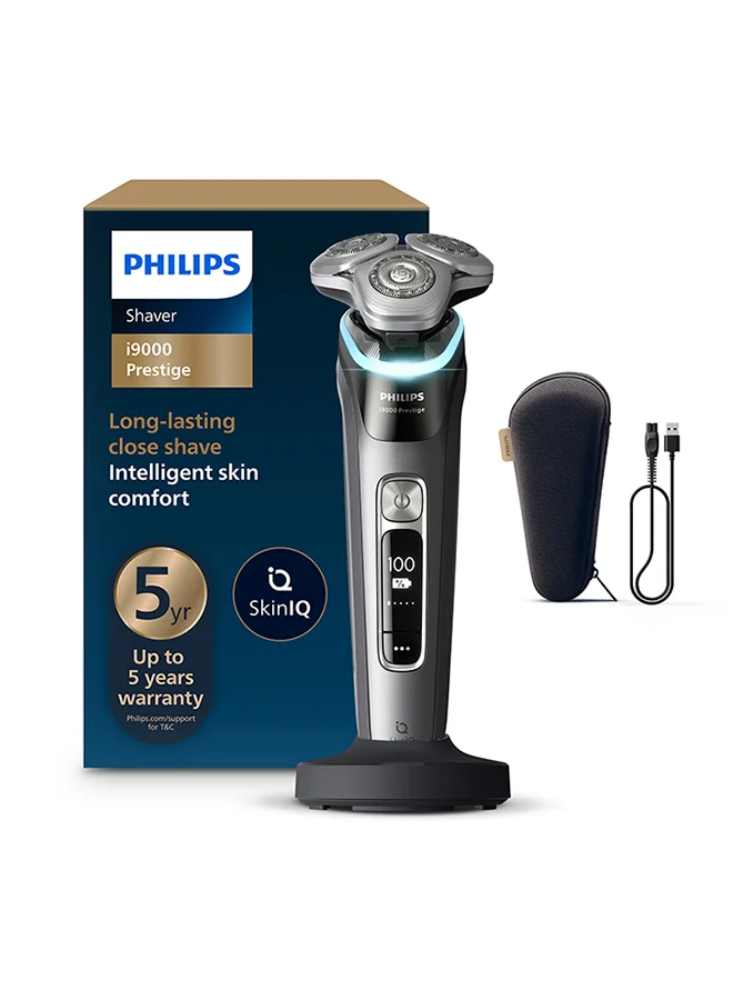 Professional Wet & Dry Electric Shaver with Flexible Contour Heads and Charging Stand (1 Unit) j292a