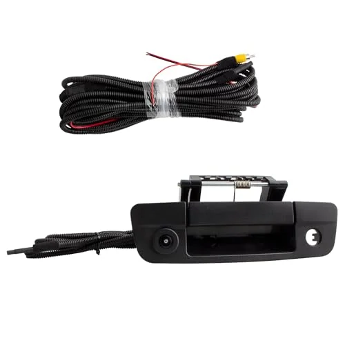 Premium Rear View Backup Tailgate Handle Camera for Pickup Trucks (Black, 1 Unit) 5mae9