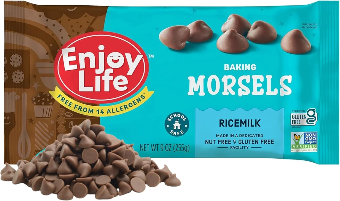 Enjoy Life Ricemilk Baking Morsels Dairy Free Vegan Chocolate Chips (255 g) uwsi9