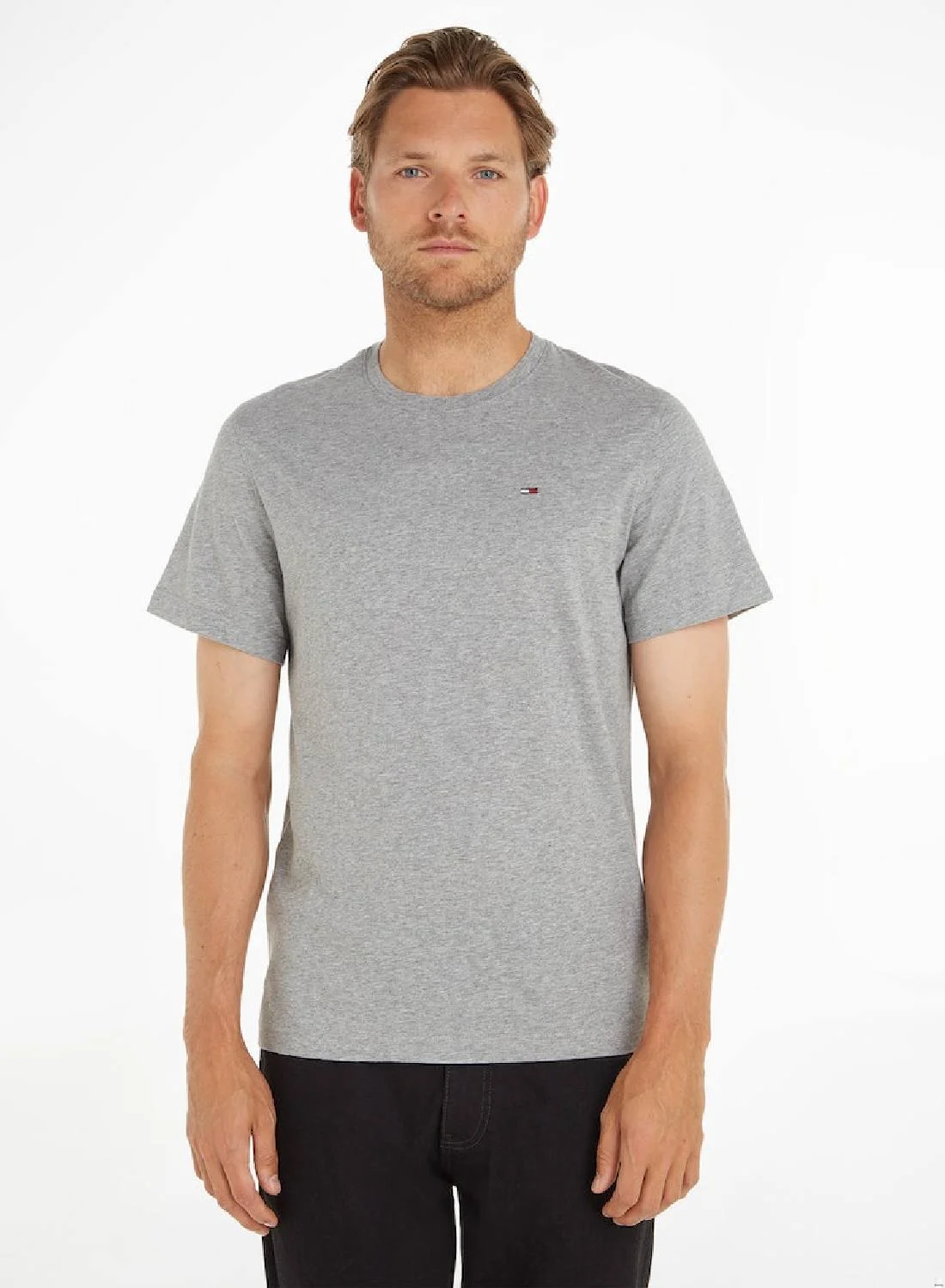 Premium Regular Fit Crew Neck T-Shirt for Men (Solid Color, Large) r4u5y