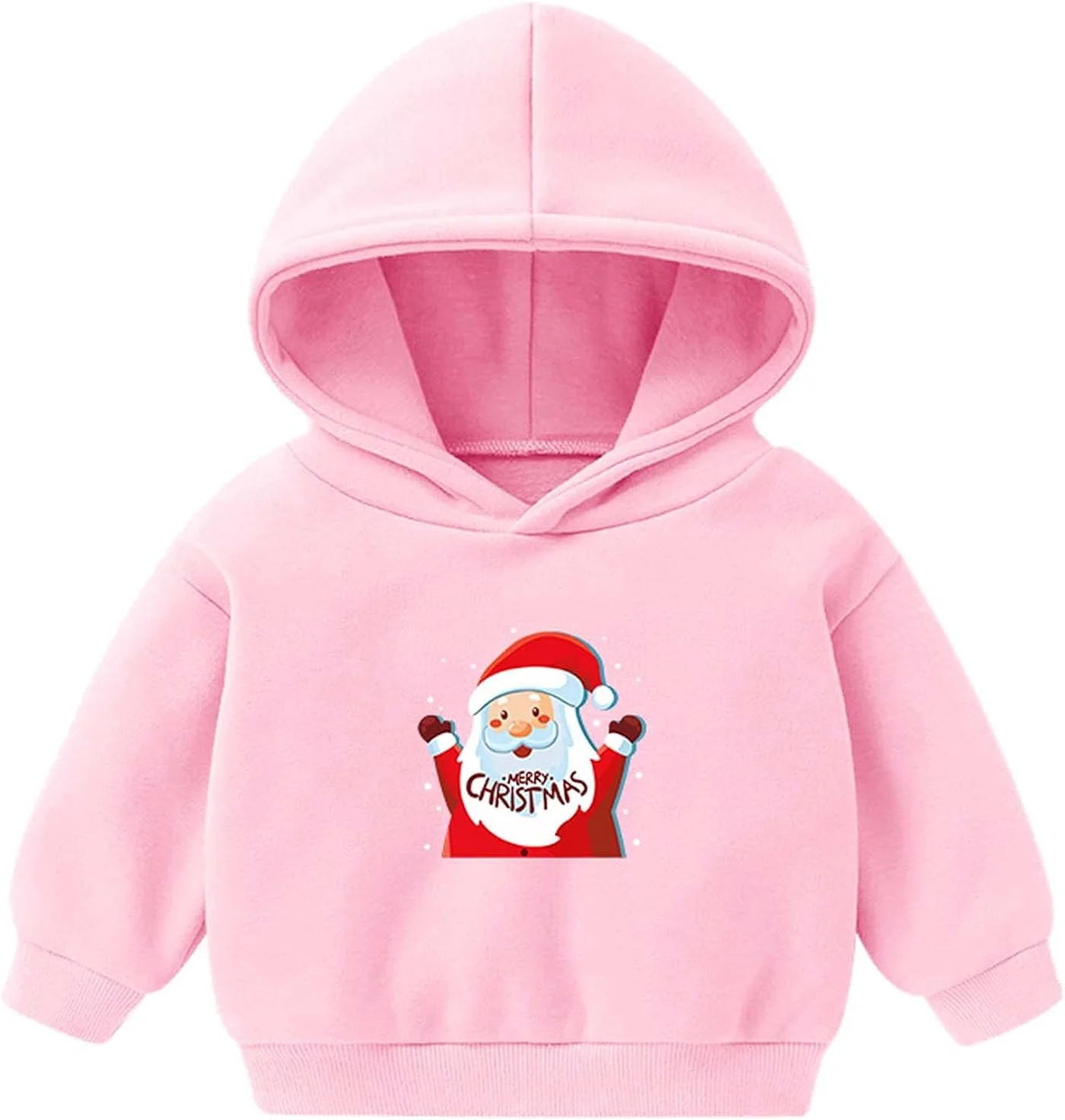 Cheekyglo Santa Print Hooded Jacket for Toddler Boys and Girls (Red, 2-6T) oktx3