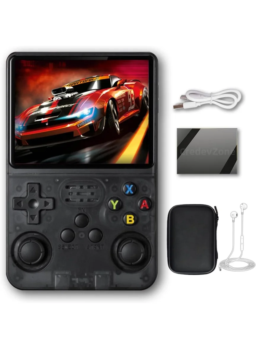 ELTRAZONE Retro Handheld Game Console 3.5 Inch IPS Screen Portable Gaming System for Teens and Adults (Black) it5va