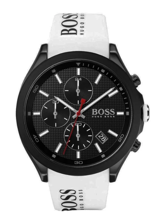 Contemporary Sport Chronograph Watch with Rubber Band for Men (Water Resistant, Quartz Movement) qekvl