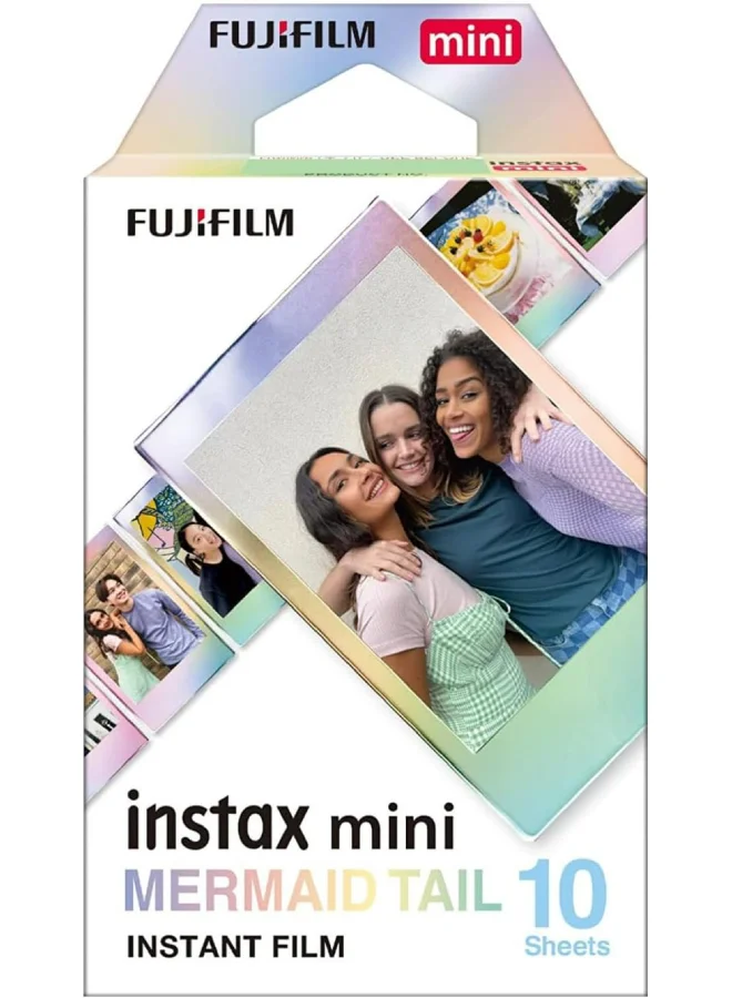 Mermaid Tail Pattern Instant Camera Film (10 Sheets, White) 8z256