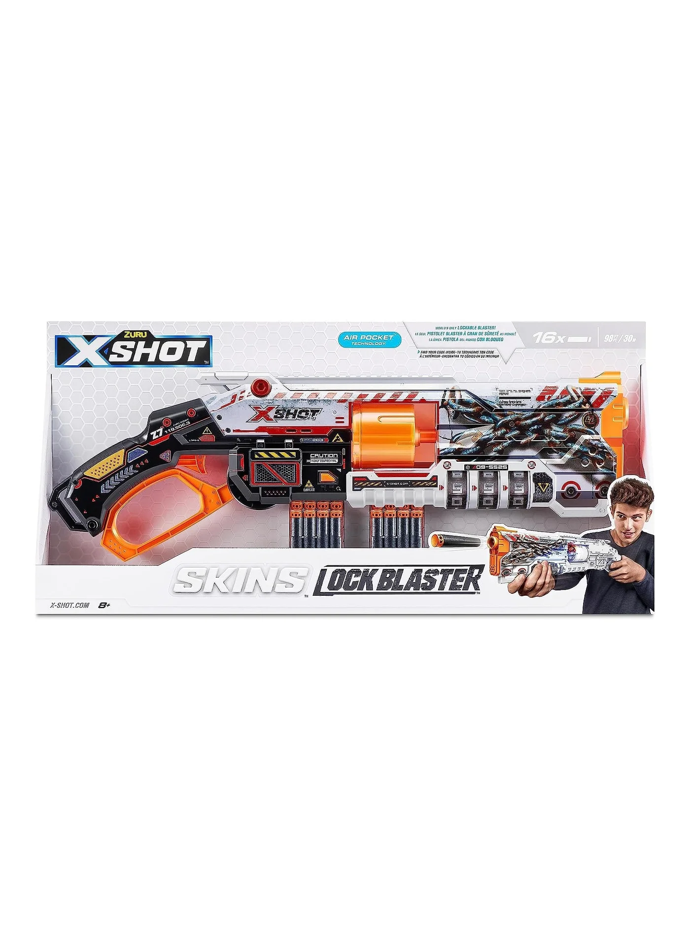 Premium Foam Dart Blaster Toy with Lock Mechanism (Kids, 1 Unit) pahgt