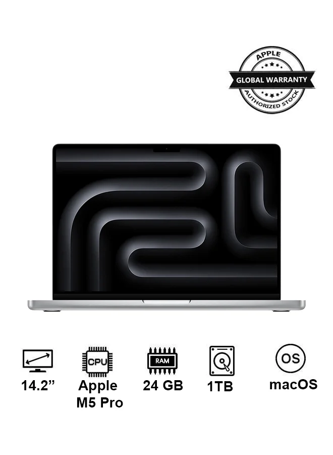 Premium Smart Laptop Pro 14.2 Inch Display 24GB RAM 1TB SSD High-Performance Professional Notebook (Silver, 14.2 Inch) 6z925