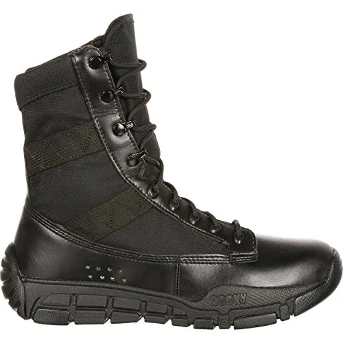 Premium Tactical Public Service Boots Lightweight Durable Military Style Footwear (Black, 10W) dofg9