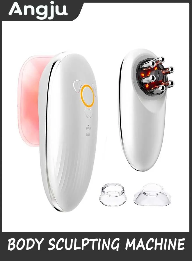 Angju 3-in-1 Body Sculpting Massager Portable Vibration Device for Skin Firming and Relaxation (White, 1 Unit) z8qca