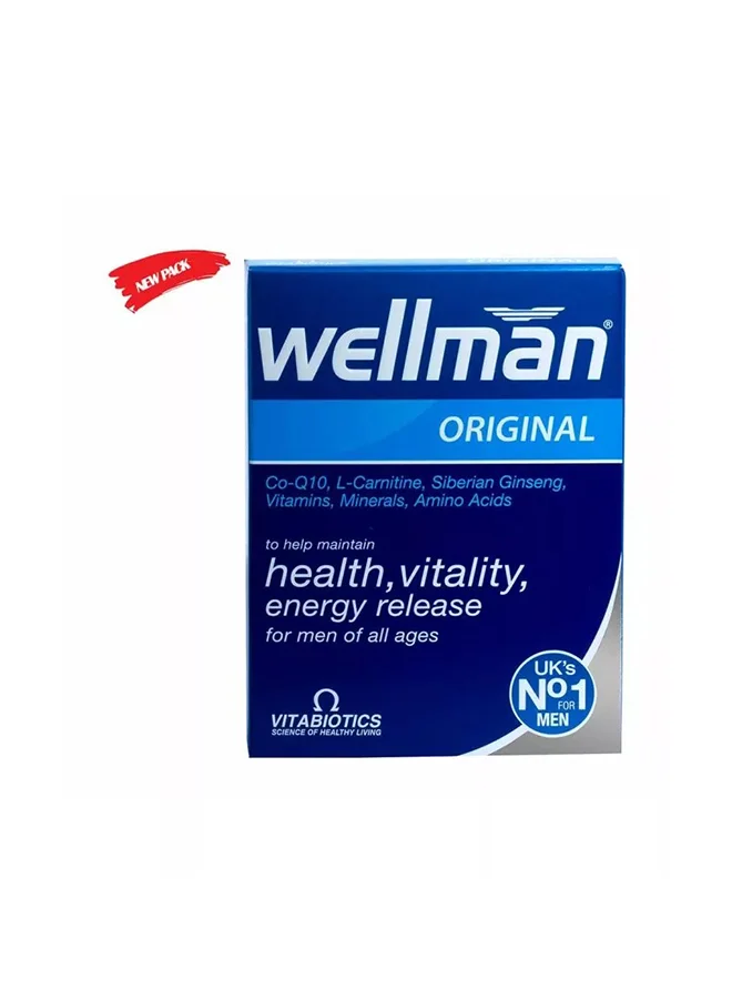 Wellman Daily Multivitamin Supplement for Men (30 Tablets) f3k6o