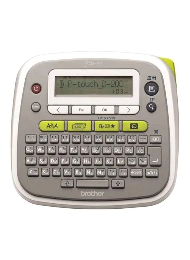 Desktop Label Maker Machine Professional Electronic Labeling Device (Grey, 1 Unit) 77lw4