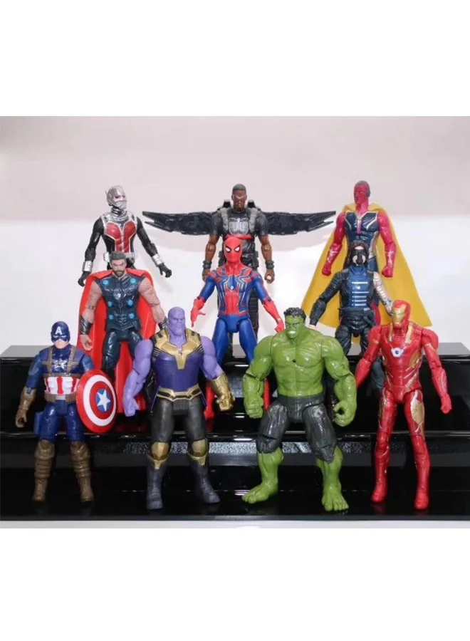 Superhero Action Figures Set Collectible Hero Series Ornaments (10 Pieces) ep6x1