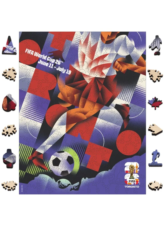 FIFA World Cup 2026 Wooden Puzzle Toronto City Theme Premium Educational Jigsaw Game (Adults, 1 Piece) hn3od