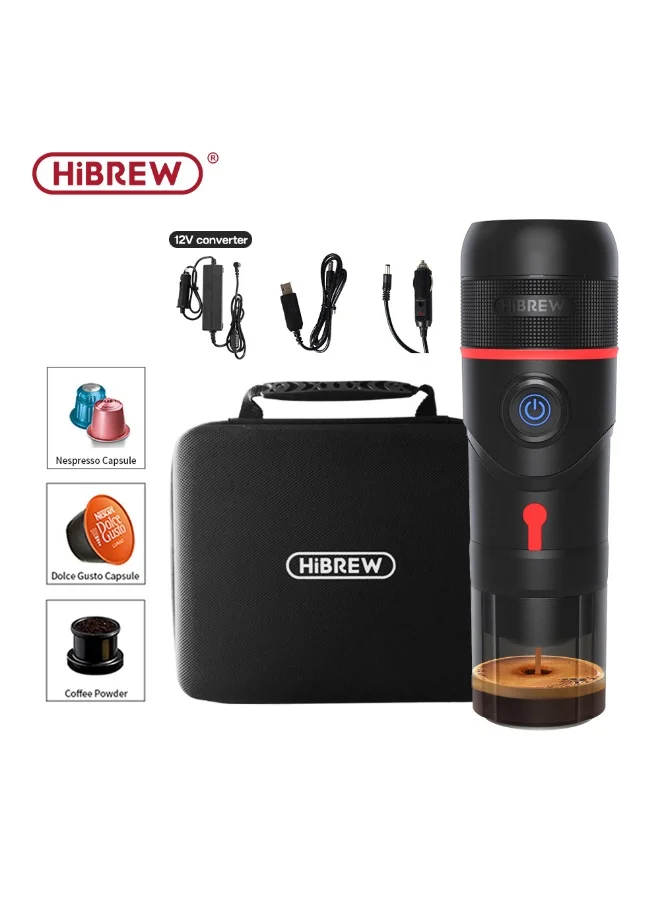 Portable 3-in-1 Espresso Coffee Maker for Car and Home Use (12V, Black) l17w3