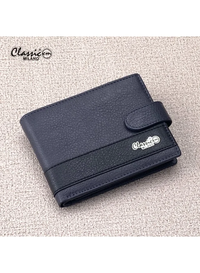 Premium Genuine Leather Bifold Wallet for Men RFID Blocking Slim Professional Purse (Brown, 11cm x 9cm) bzpwk