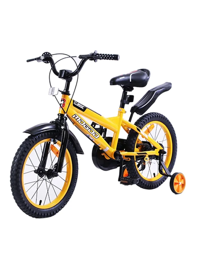 MOGOO Classic Road Kids Bike with Adjustable Seat (Yellow and Black, 16-Inch Wheel) 1ryih