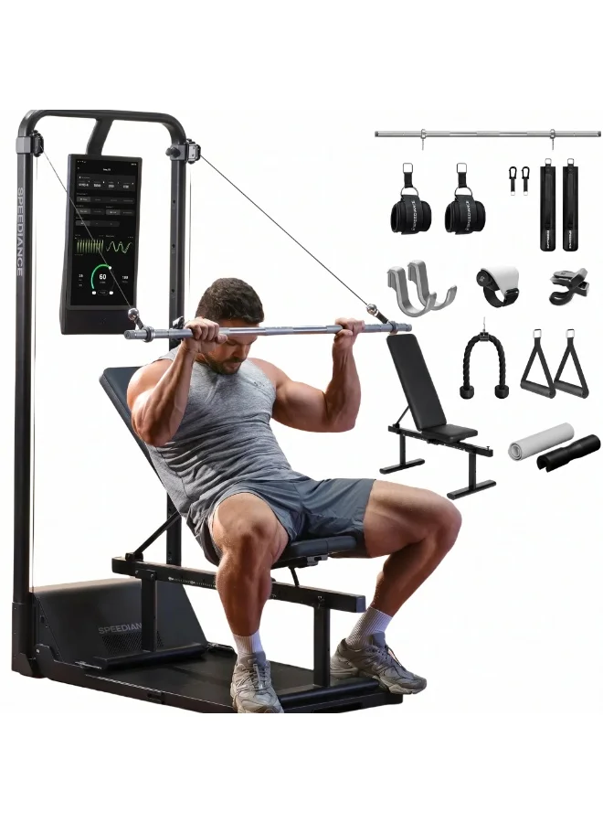 Speediance Smart Home Gym AI-Powered Workout Station (Aluminum, Full Body Strength Training Equipment) 3ylb6