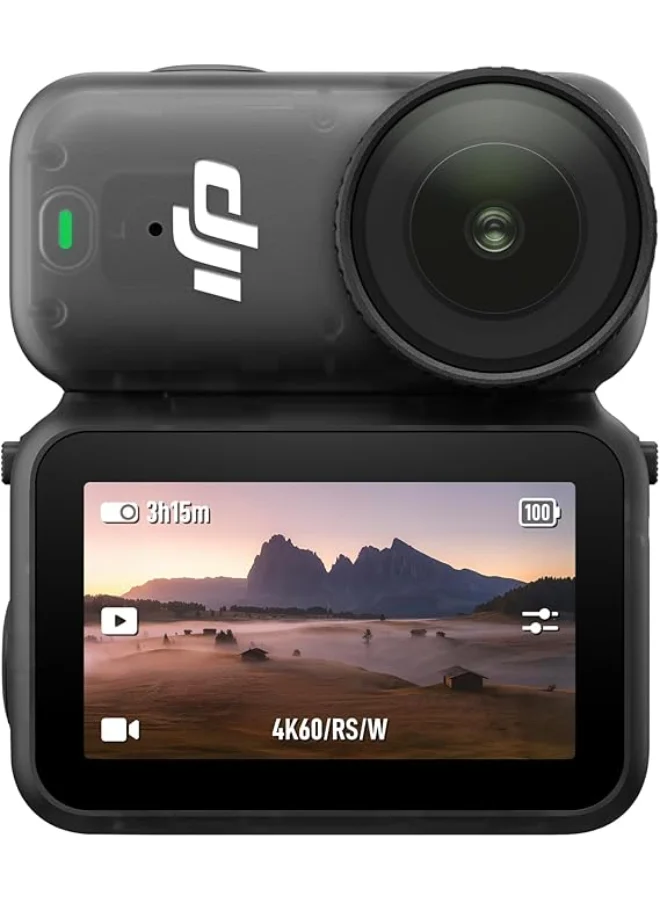 Premium 4K Vlogging Camera with 1/1.3-inch Sensor and 143-degree Wide FOV (Grey, 64GB) vhnh7
